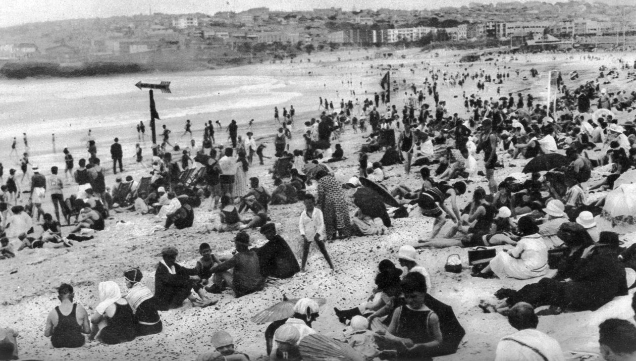 Bondi Beach, Sydney, New South Wales, Australien, c1924 av Unbekannt