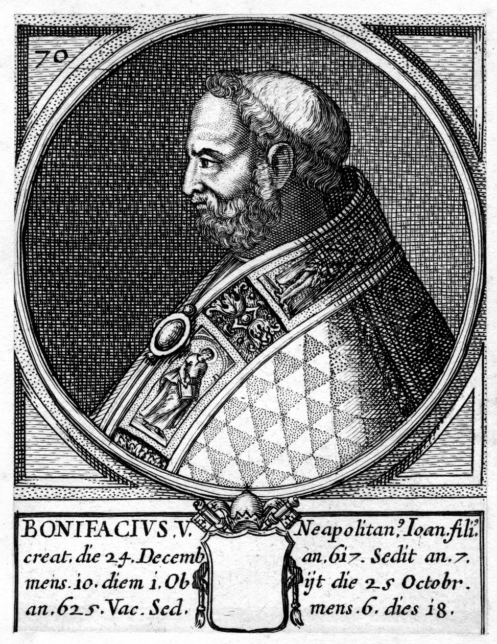 Bonifatius V, påven av den katolska kyrkan av Unbekannt