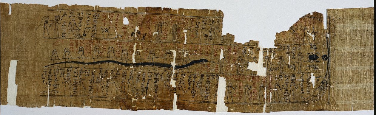 Book of Amduat, Perhaps of Bakenmut, med element från den tionde till tolfte timmen, 1000-900 f.Kr. av Unbekannt
