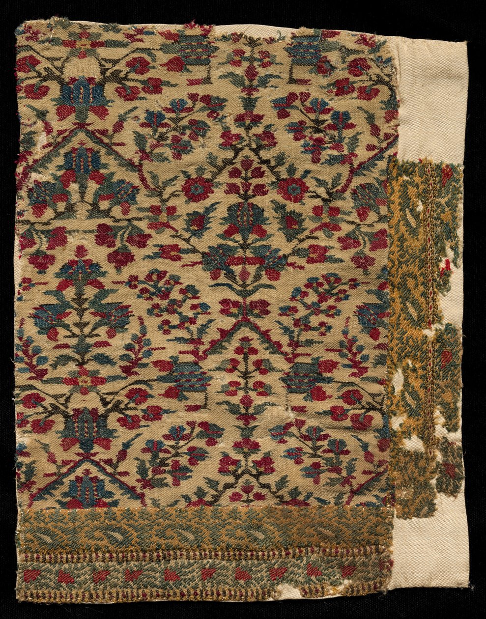 Border Fragment of a Shawl, sent 1700-tal - tidigt 1800-tal. av Unbekannt