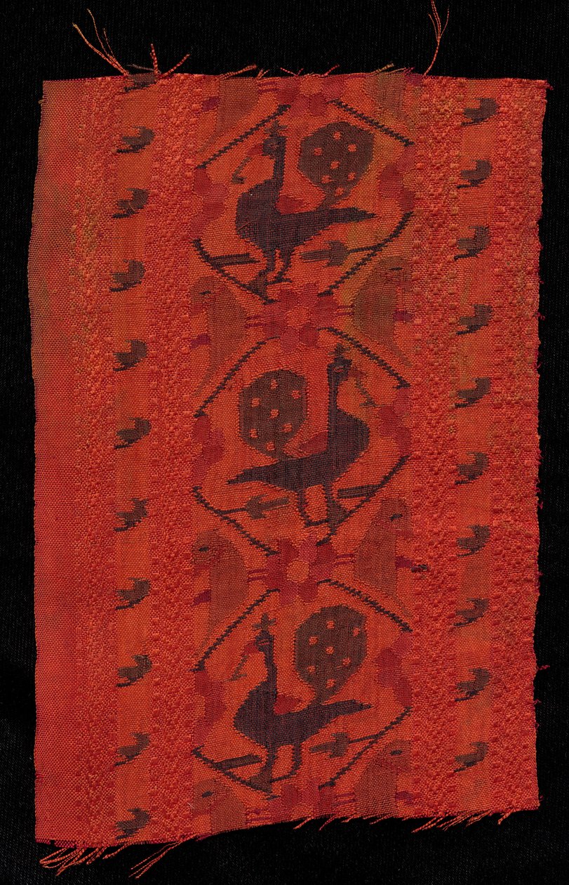 Border with Peacock Design, 1600-tal. av Unbekannt