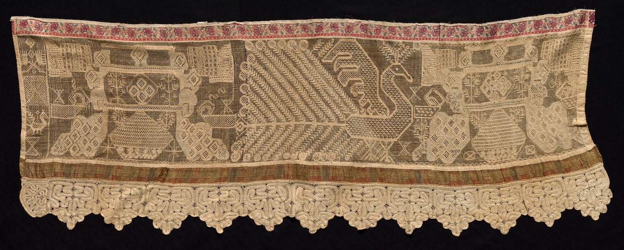 Kant med påfågelmotiv, 1700-1800-tal. av Unbekannt