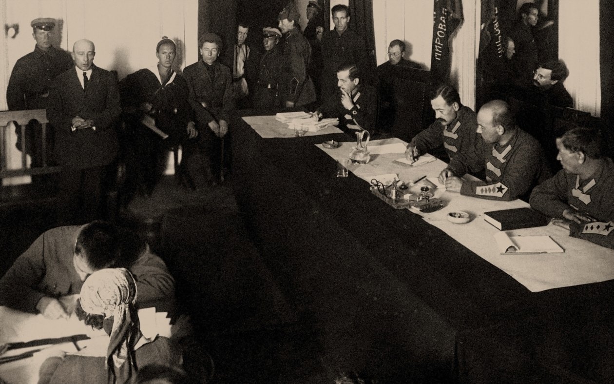 Boris Savinkov i militärkollegiet vid Sovjetunionens högsta domstol..., 1924. av Unbekannt