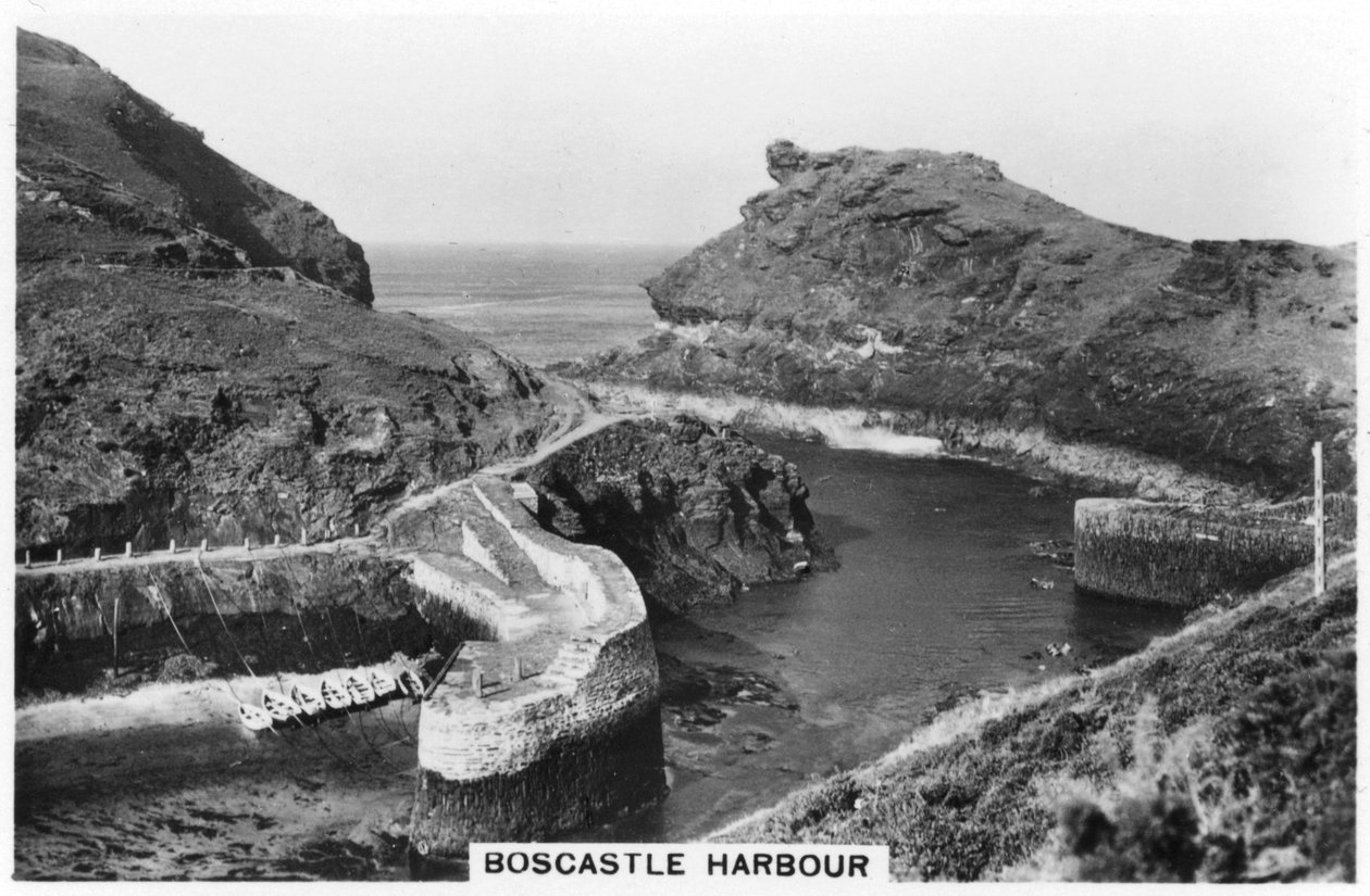 Boscastle Harbour, Cornwall, 1937 av Unbekannt