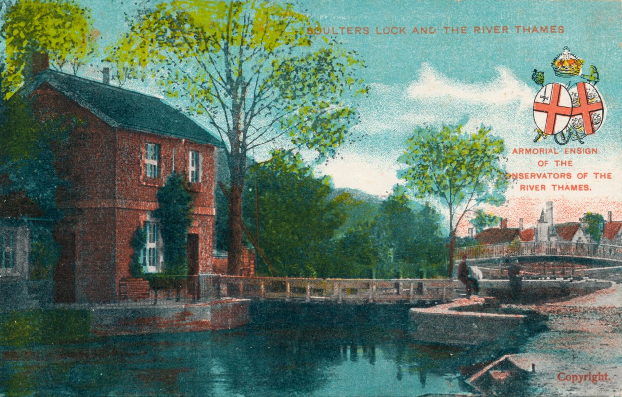 Boulters Lock och Themsen, c1910 av Unbekannt