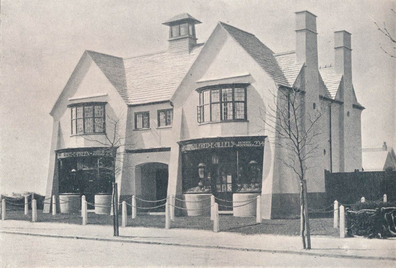 Bournville: två av Village Shops, av WA Harvey, c1900 1901-1902 av Unbekannt