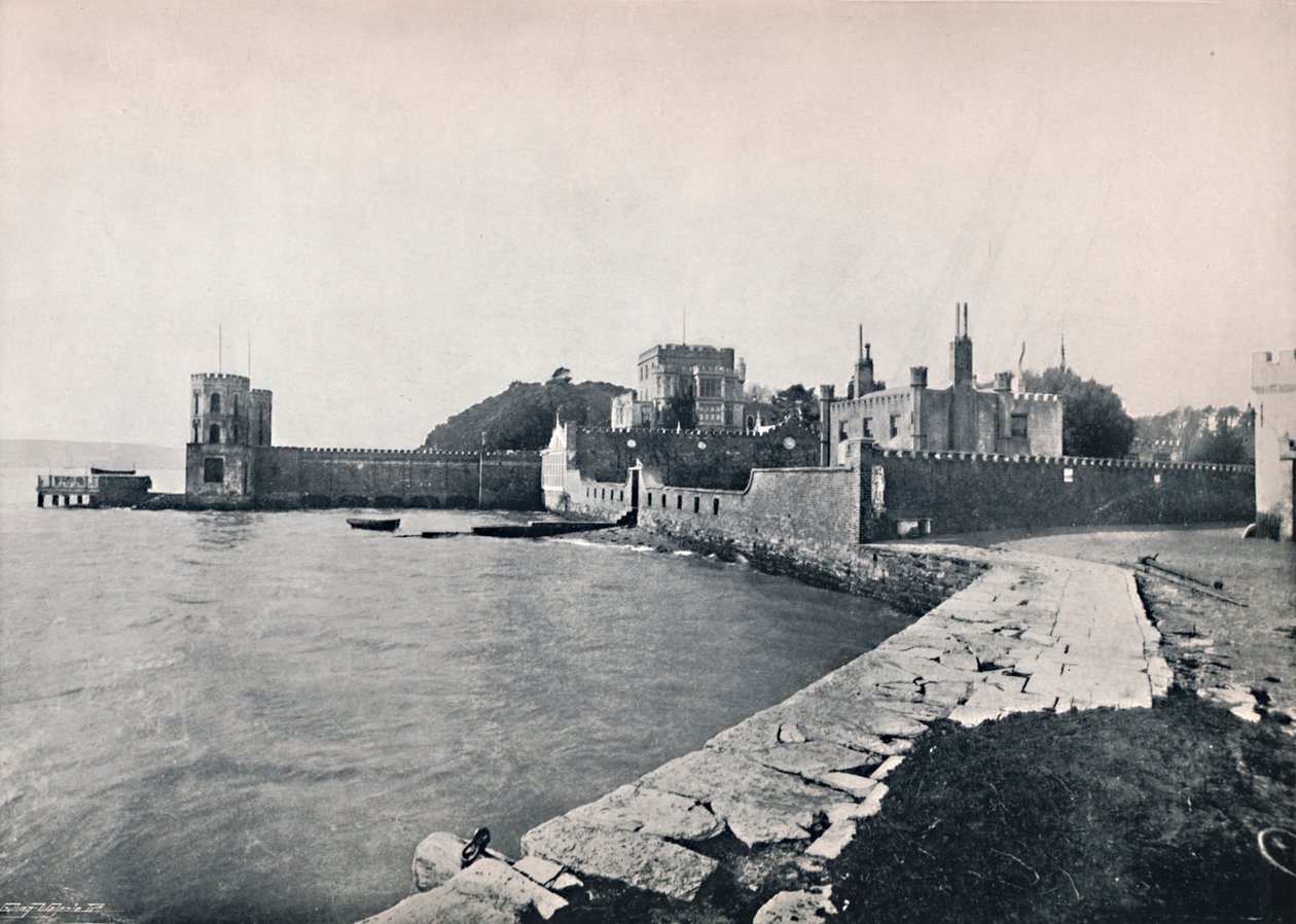 Branksea Island - Allmän utsikt över slottet, 1895 av Unbekannt