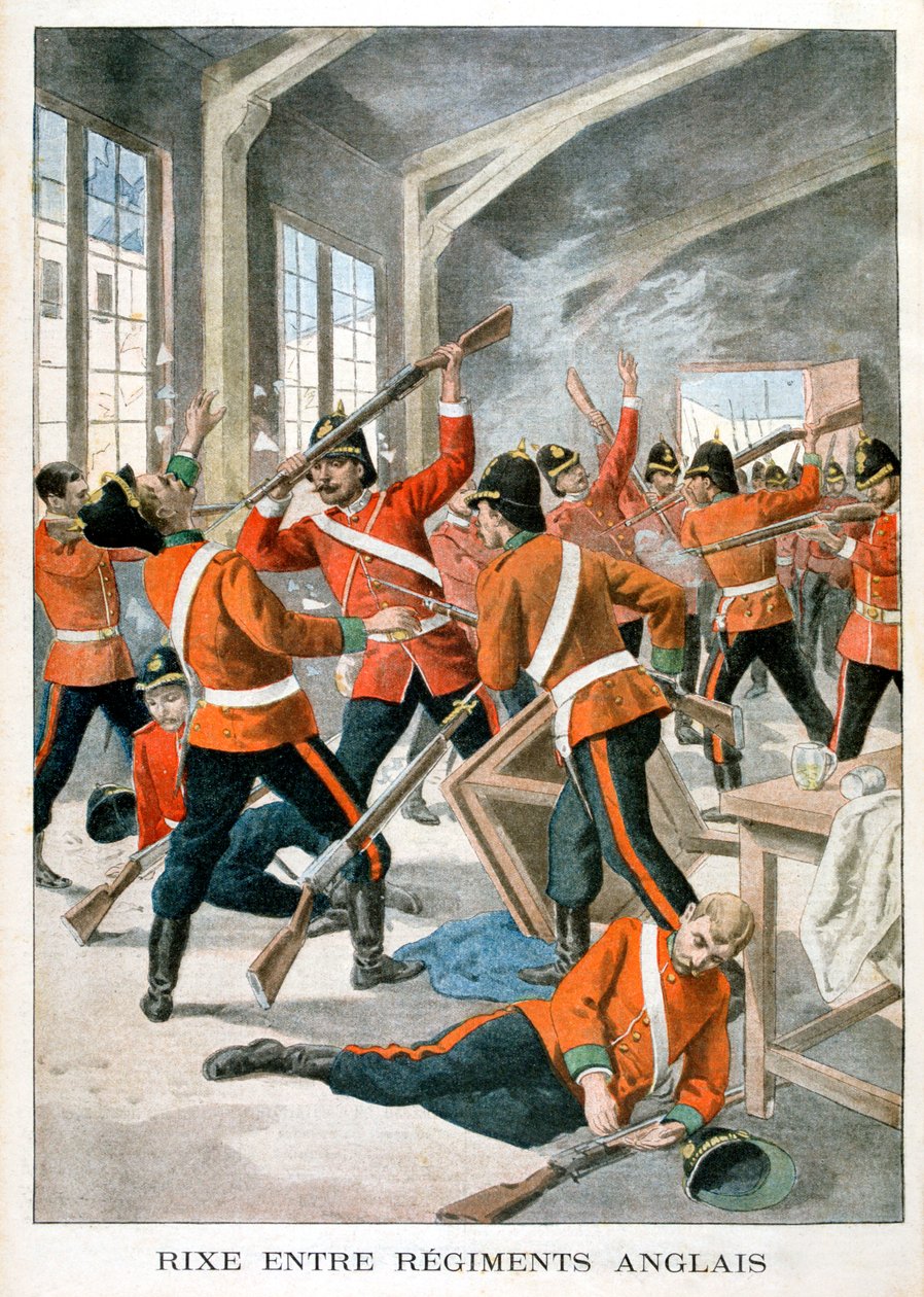 Bråk mellan brittiska arméregementen, 1901 av Unbekannt