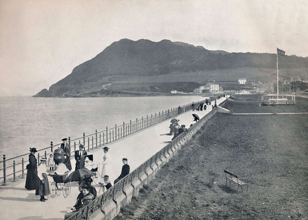 Bray - Promenade och Bray Head, 1895 av Unbekannt
