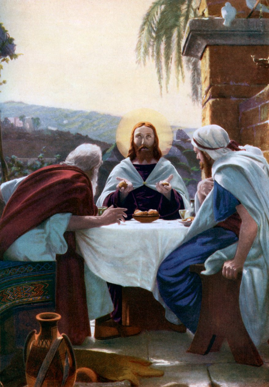 Brödsbrytning i Emmaus, 1926 av Unbekannt