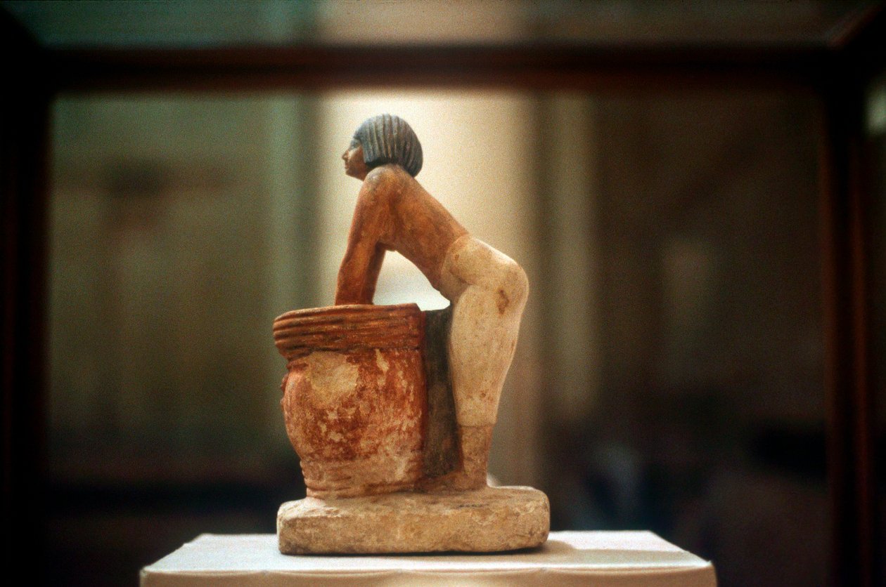 Brygga öl, egyptisk gravmodell från Meketra, 9:e dynastin, c2160 f.Kr. av Unbekannt