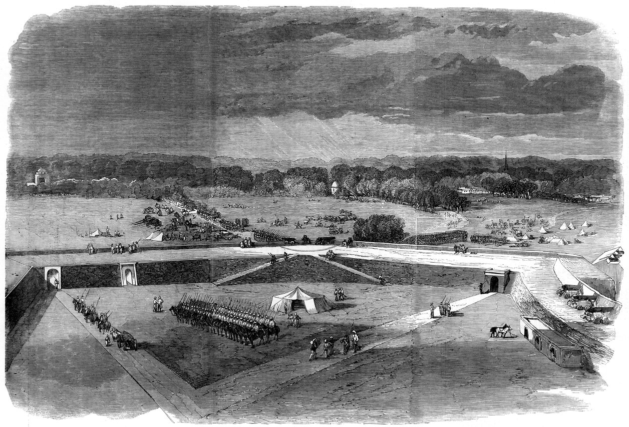 Brigadgeneral Havelock lämnar fästningen Allahabad för att återerövra Cawnpore, 1857 av Unbekannt