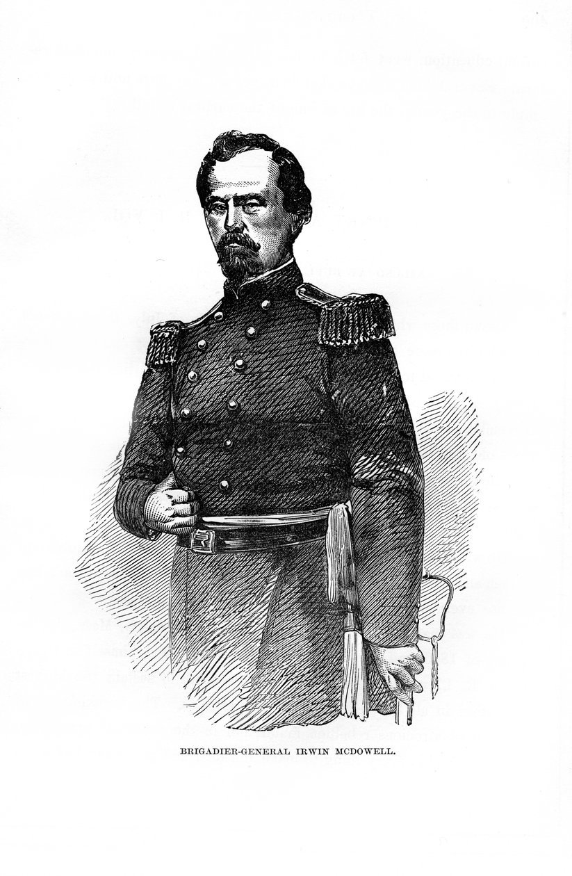Brigadgeneral Irvin McDowell, amerikansk militärofficer, 1872 av Unbekannt