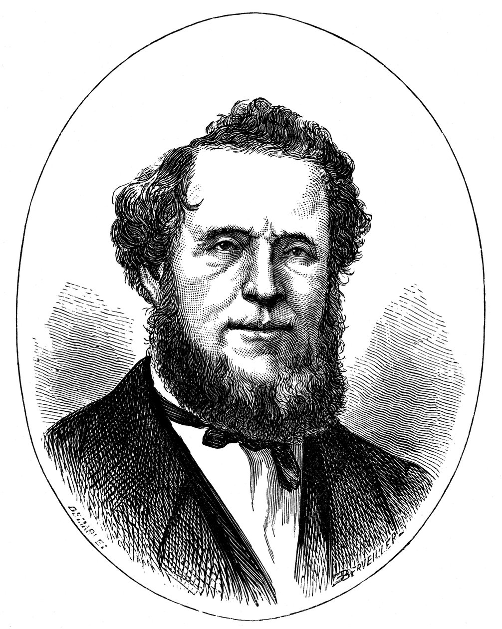 Brigham Young, amerikansk mormonledare, c1870 av Unbekannt