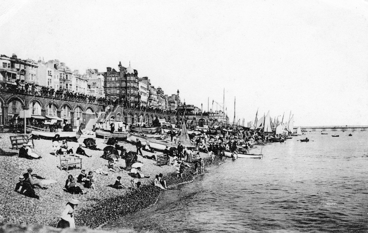 Brighton beach, East Sussex, ca 1900-1920-talet av Unbekannt