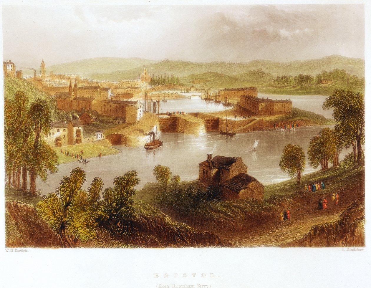 Bristol från Rownham Ferry, 1841 av Unbekannt