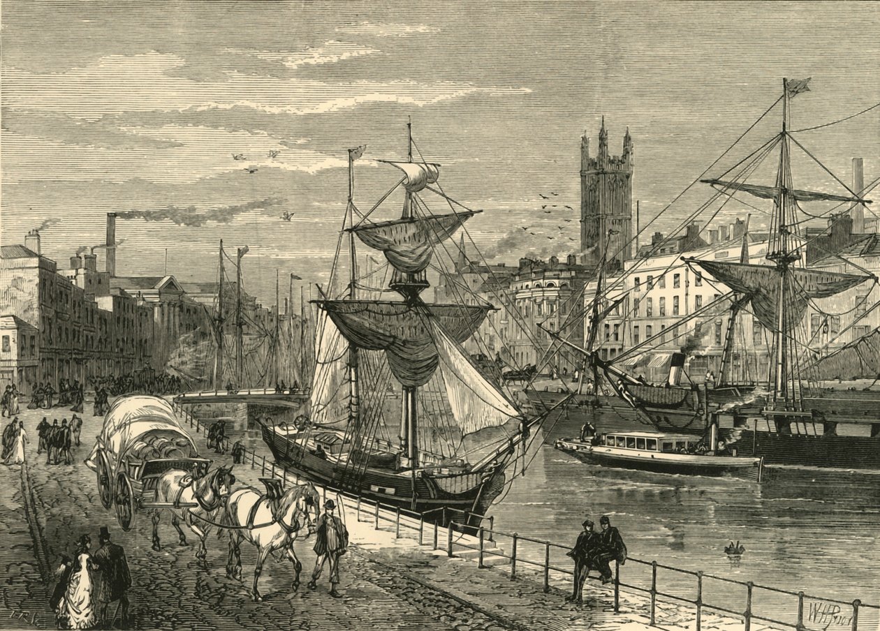 Bristol, från St. Augustines Quay, 1898. av Unbekannt