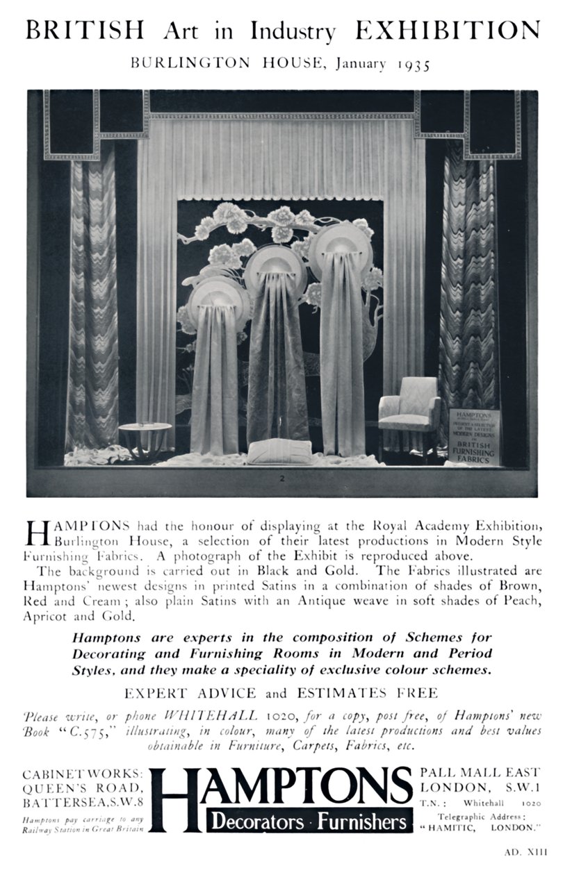 British Art in Industry-utställning - Burlington House, januari 1935 av Unbekannt
