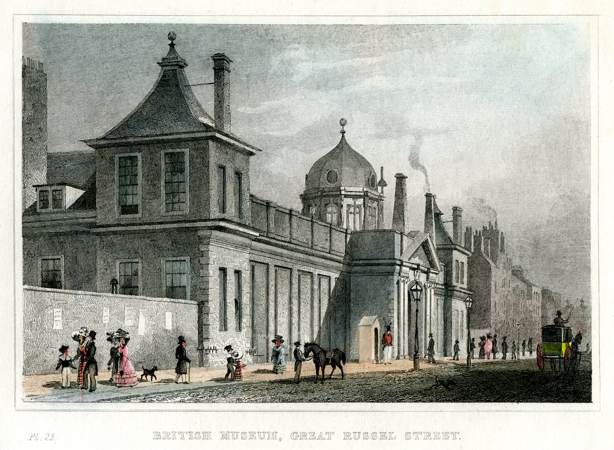 British Museum, Great Russell Street, London, 1800-talet av Unbekannt