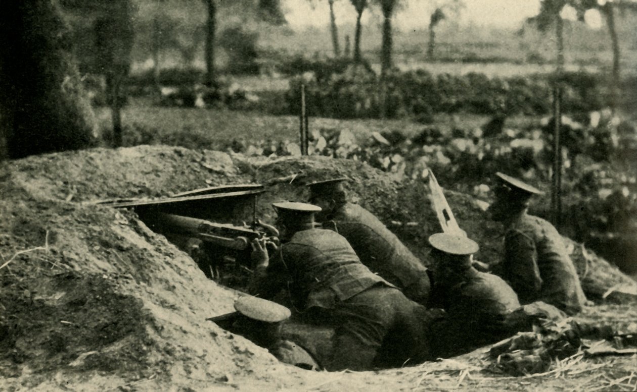 British Naval Division i Antwerpen, Belgien, första världskriget, 1914, c1920. av Unbekannt