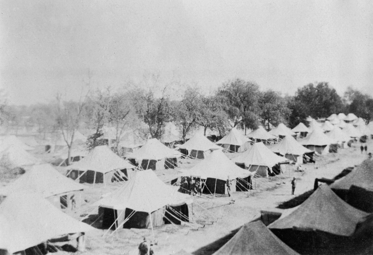 Brittisk arméläger, Howshera, 1917 av Unbekannt