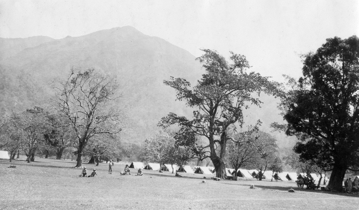 Brittisk arméläger, Kalsi, Indien, 1917 av Unbekannt