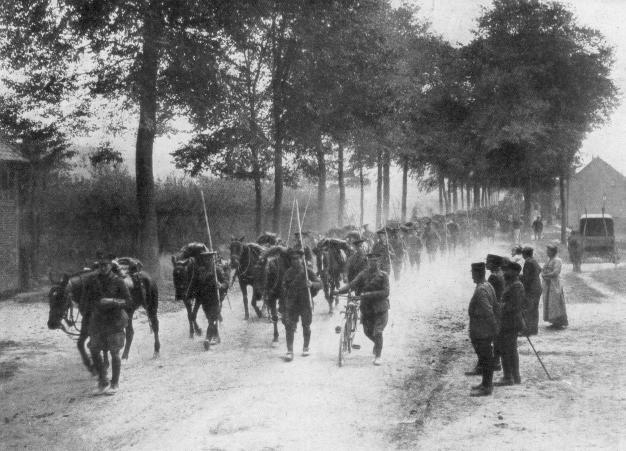 Brittiska kavallerilansar, Frankrike, 1914 av Unbekannt