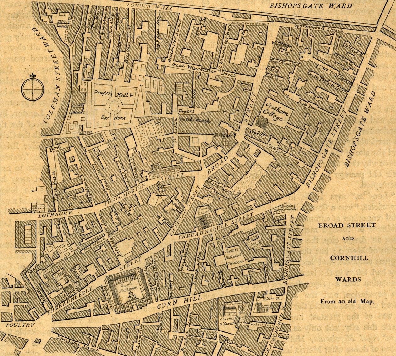 Broad Street och Cornhill Wards, 1897. av Unbekannt