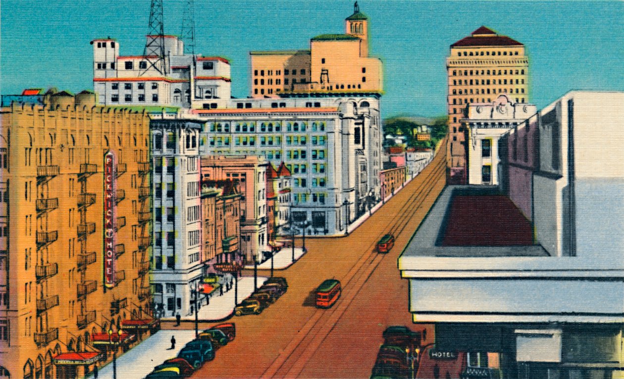 Broadway. San Diego, Kalifornien, c1941 av Unbekannt