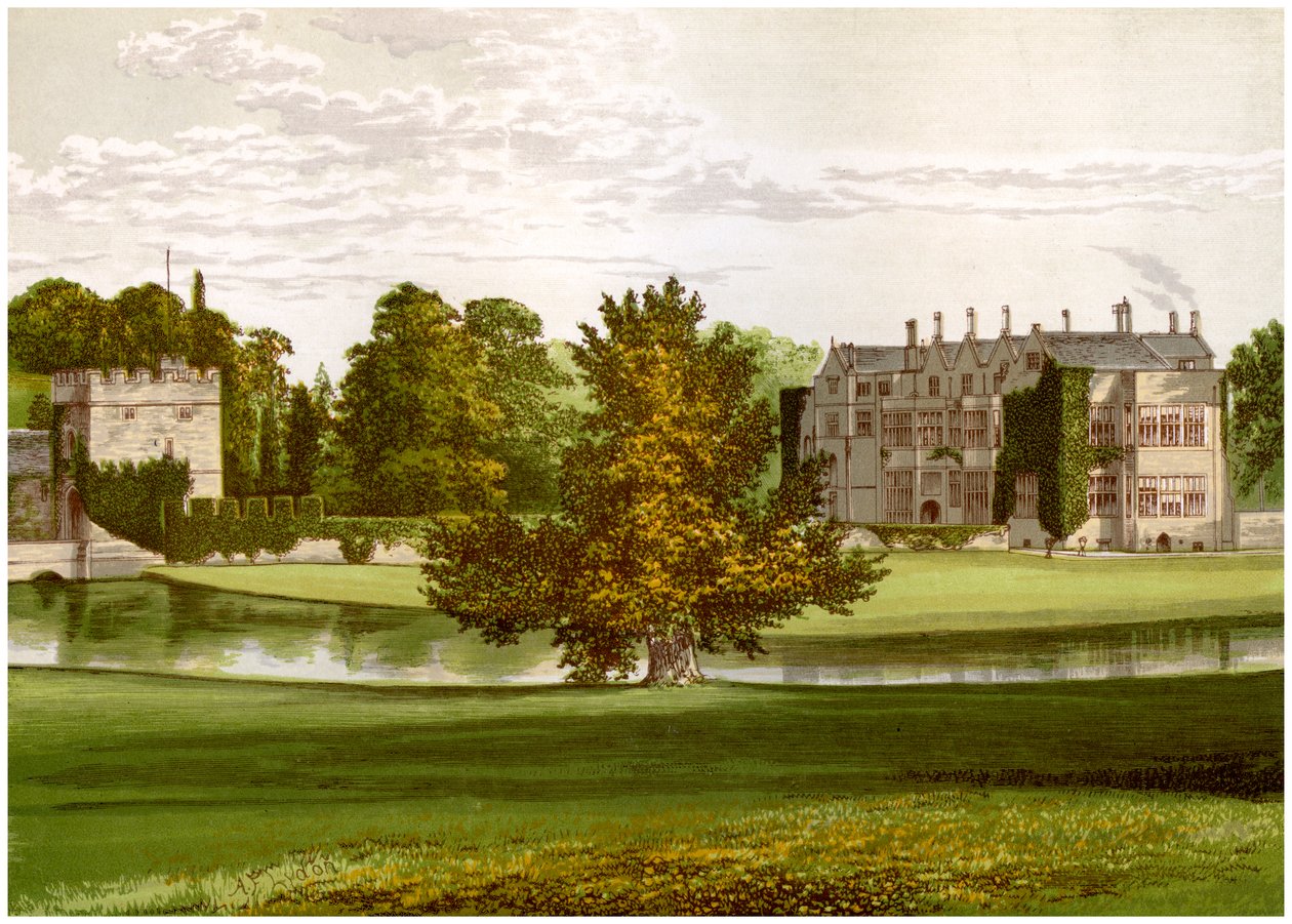Broughton Castle, Oxfordshire, hem för Lord Saye och Sele, c1880 av Unbekannt