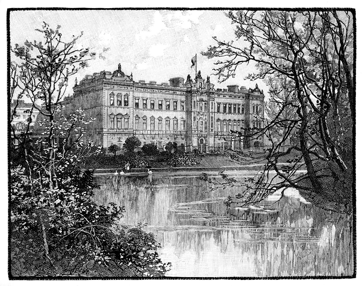Buckingham Palace från St James