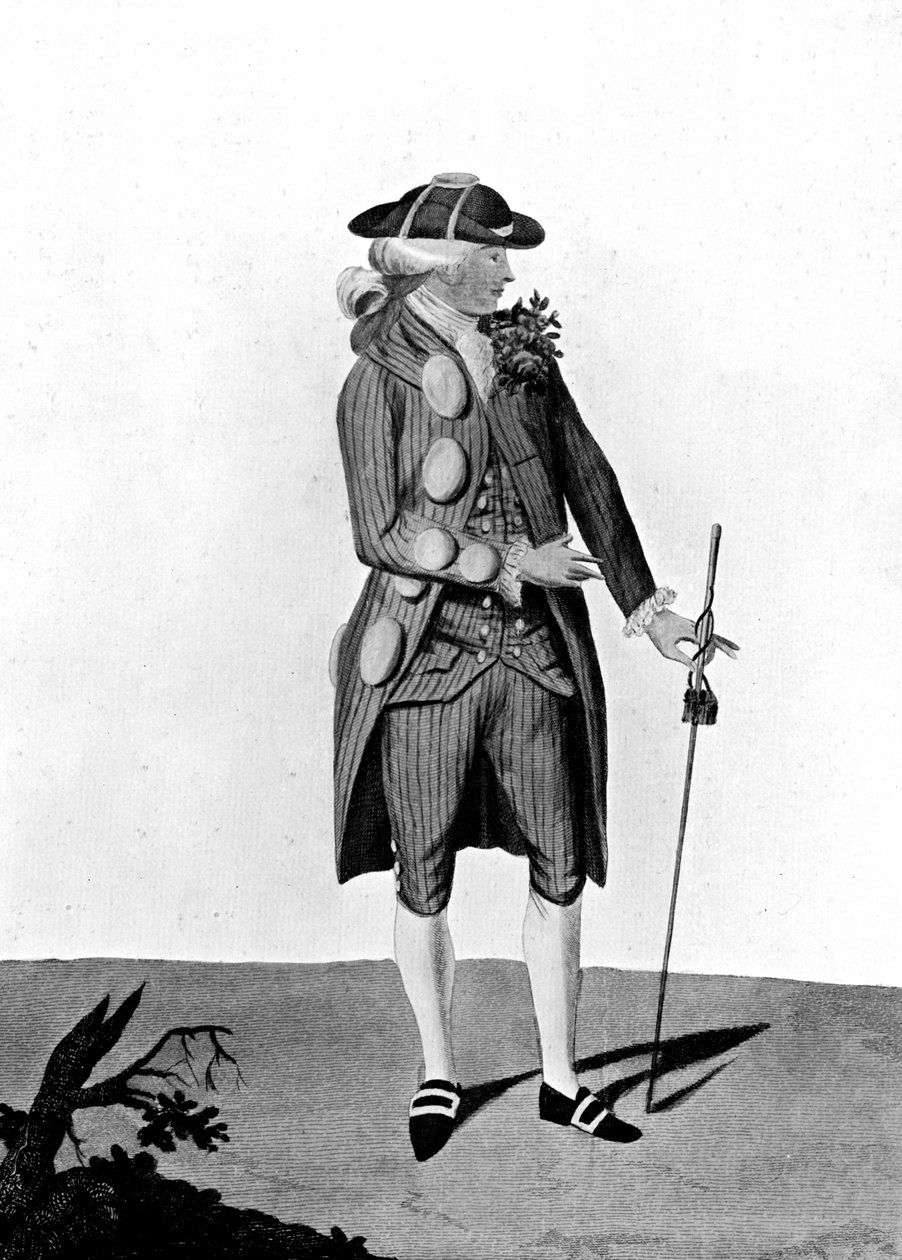 Spännen och knappar: Jag är grejen, dem-me, 1777 av Unbekannt
