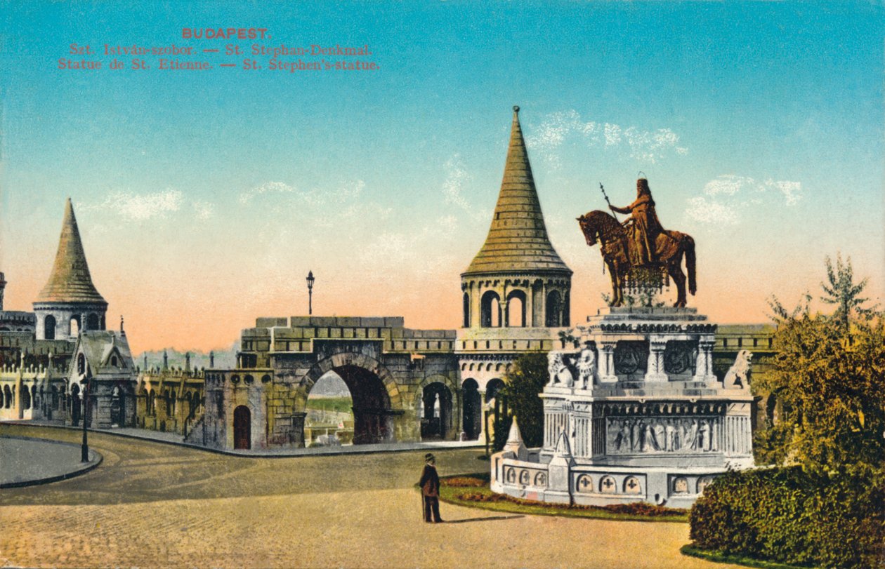 Budapest. - St Stephens-statyn, c1900. av Unbekannt