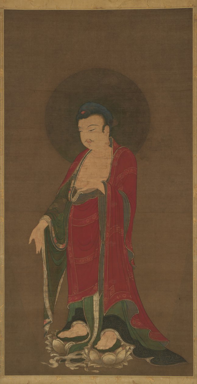 Buddha Amitabha stigande från sitt rena land, sent 1200-tal. av Unbekannt