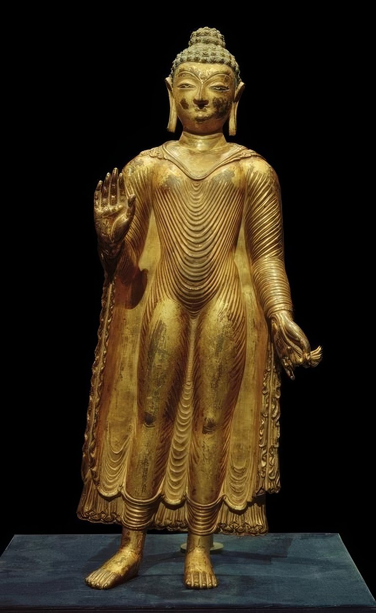 Buddha Sakyamuni / skulptur, 700-/800-tal Århundrade av Unbekannt