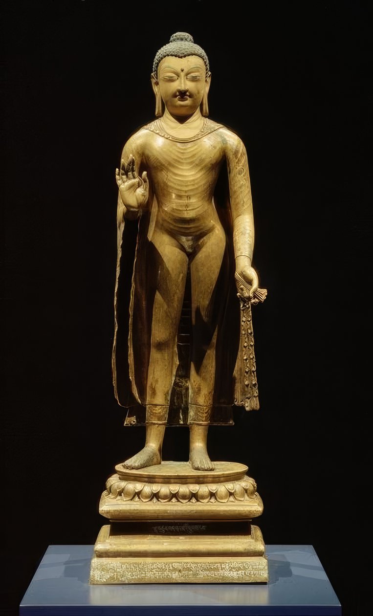 Buddha Sakyamuni / skulptur, 700-talet av Unbekannt