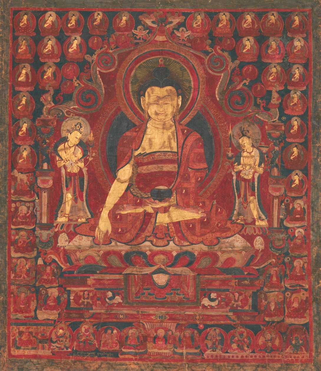 Buddha Shakyamuni som Lord of the Munis, mitten av 1600-talet. av Unbekannt