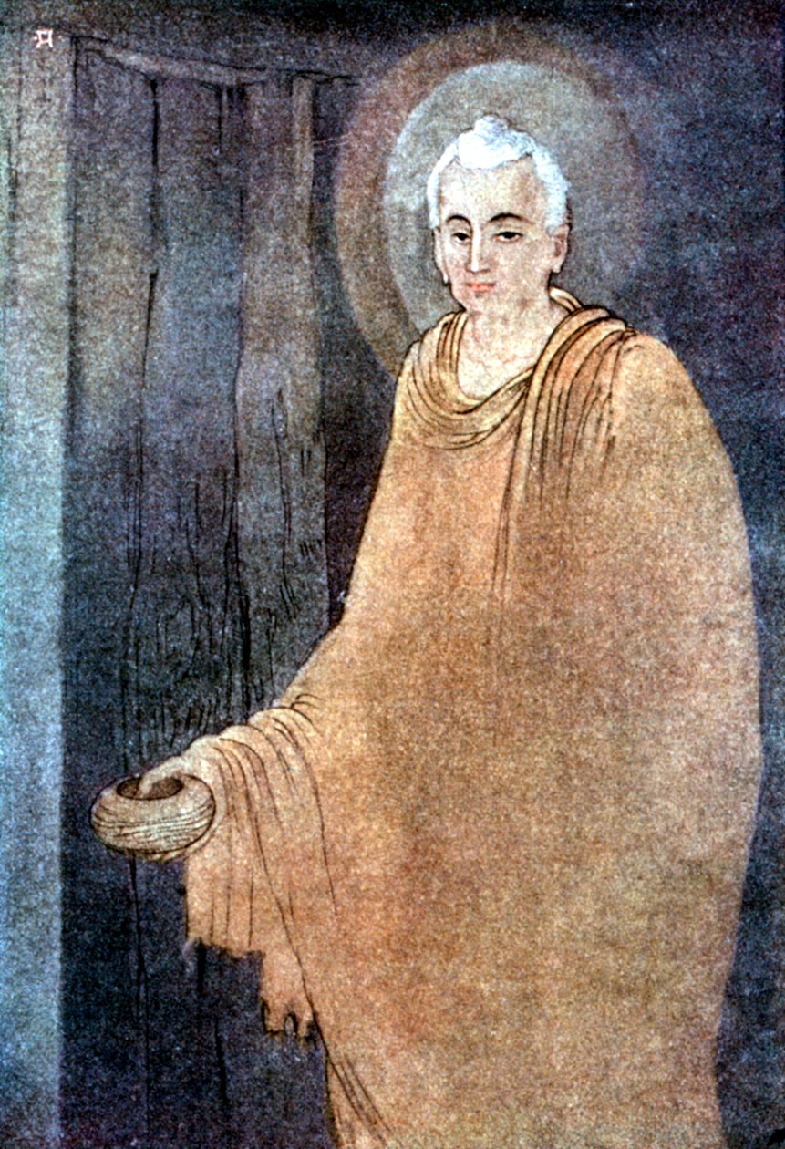 Buddha som predikant i saffransrockar av Unbekannt