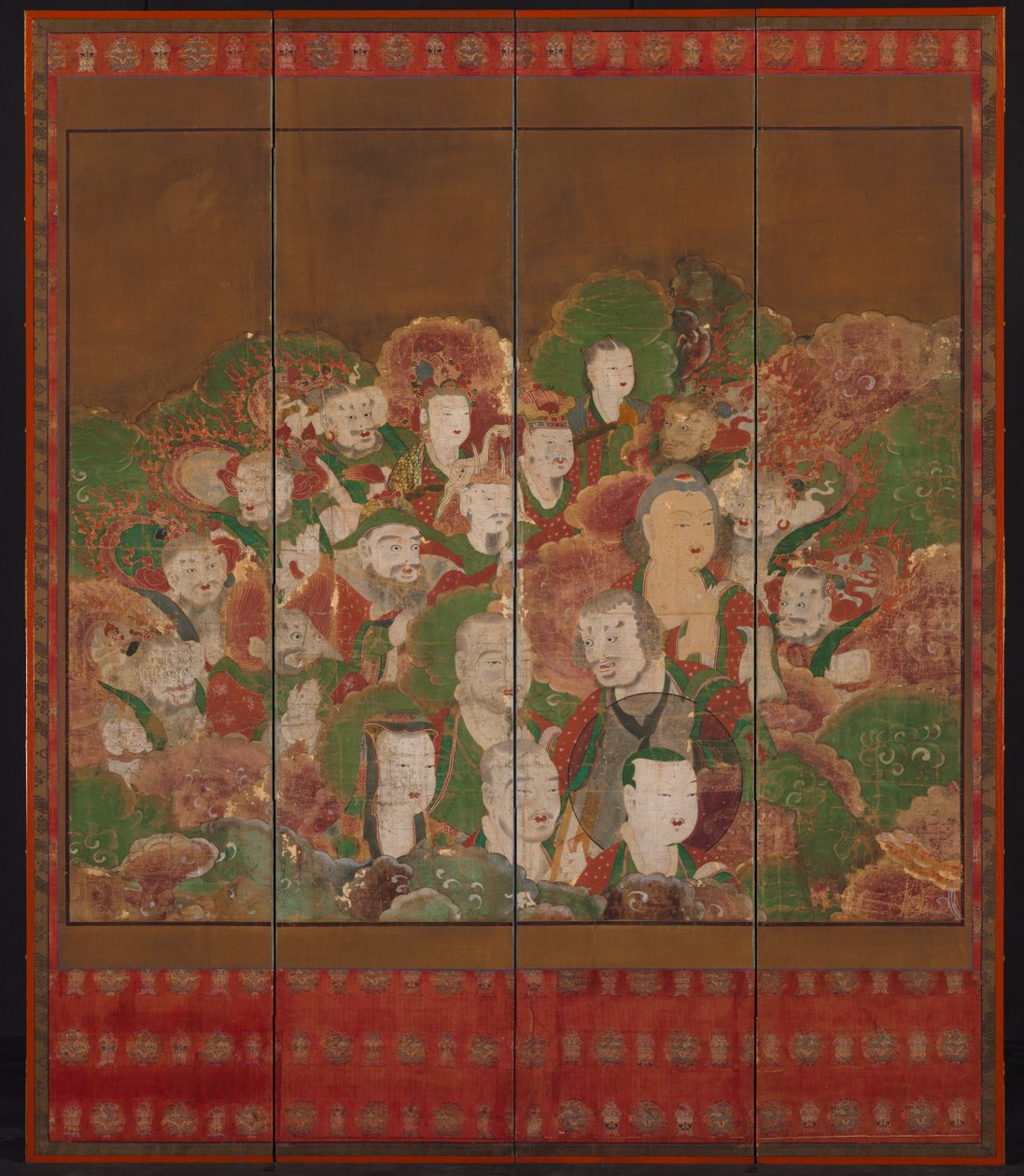 Buddhistiska gudar, 1700-1800-tal. av Unbekannt
