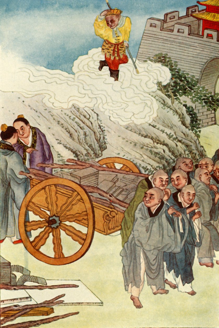 "Buddhister som slavar i Slow-Carts Country", 1922. av Unbekannt