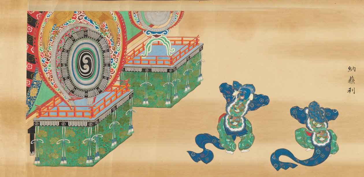 Bugaku Scroll, 1600-talet. av Unbekannt