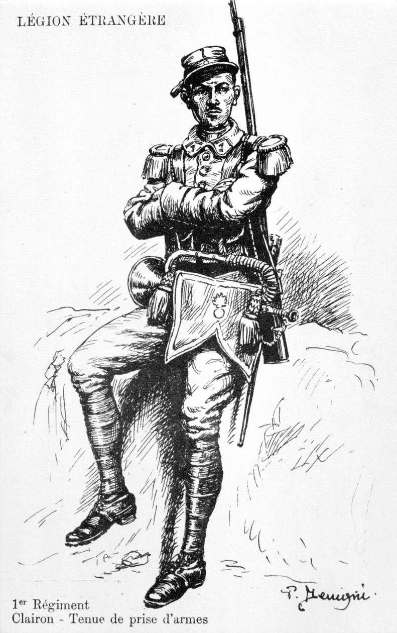 Bugler, 1:a regementet av den franska främlingslegionen, 1900-talet av Unbekannt