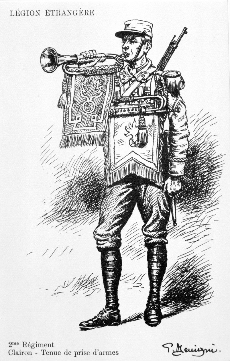 Bugler, 2:a regementet av den franska främlingslegionen, 1900-talet av Unbekannt