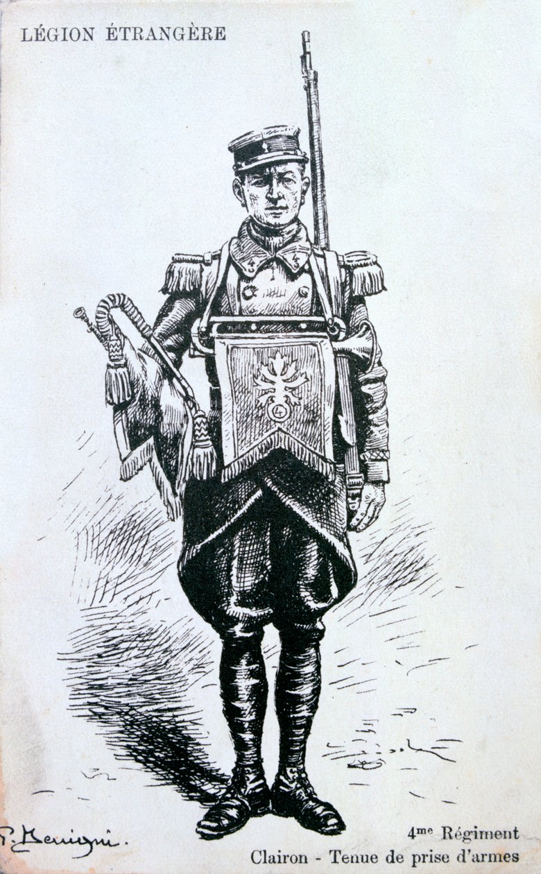 Bugler, 4:e regementet av den franska främlingslegionen, 1900-talet av Unbekannt