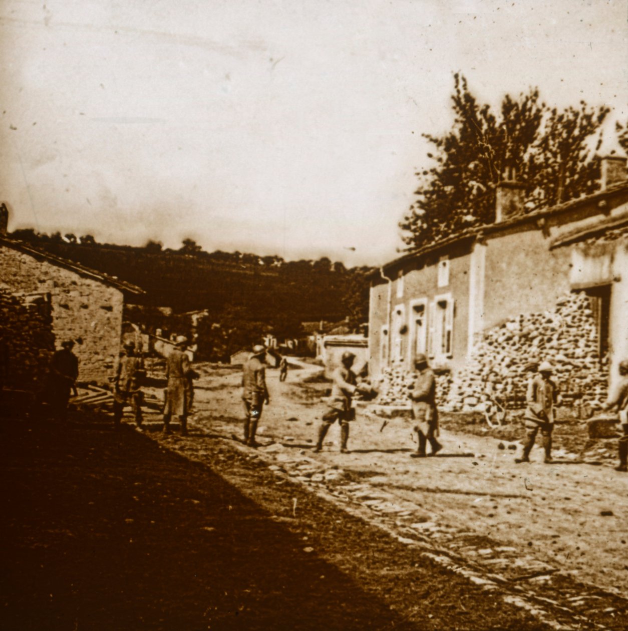 Byggnadsvärn, c1914-c1918 av Unbekannt