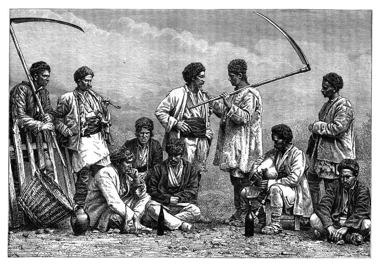 Bulgariska bönder, c1890 av Unbekannt