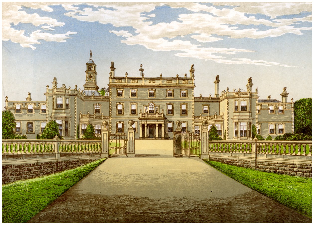 Bulwell Hall, Nottinghamshire, hem för familjen Cooper, c1880 av Unbekannt