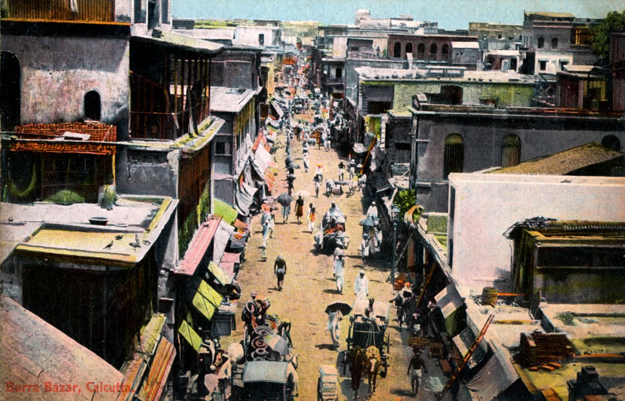 Burra Bazar, Calcutta, Indien, tidigt 1900-tal av Unbekannt