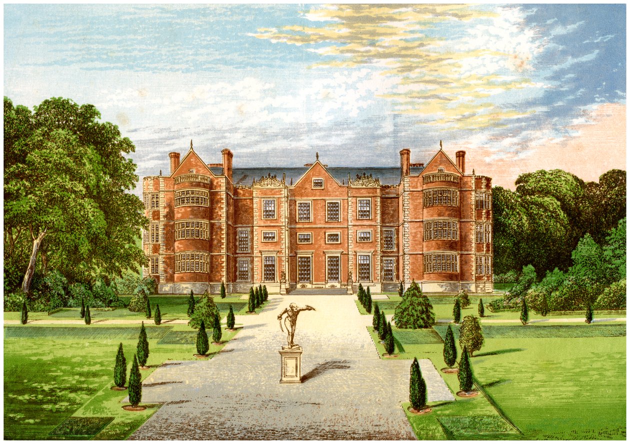 Burton Agnes Hall, Worcestershire, hem för Baronet Boynton, c1880 av Unbekannt