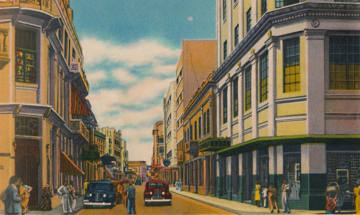 Business Street, Barranquilla, c1940-talet av Unbekannt